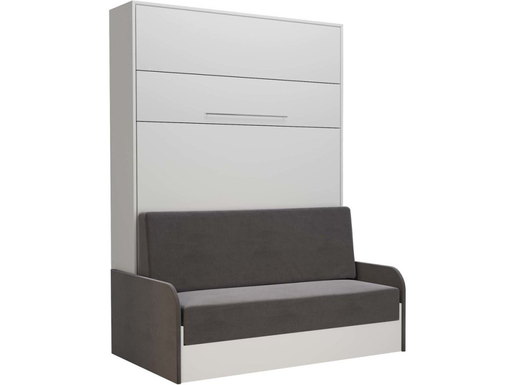 Klappbett "KYM SOFA 3" - 140 x 200 cm - Weiß