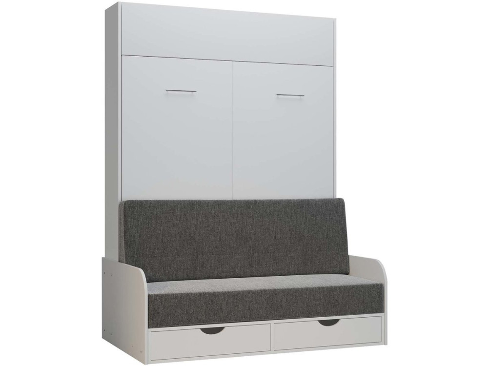 Klappbett "NYD SOFA 5" - 140 x 200 cm - Weiß
