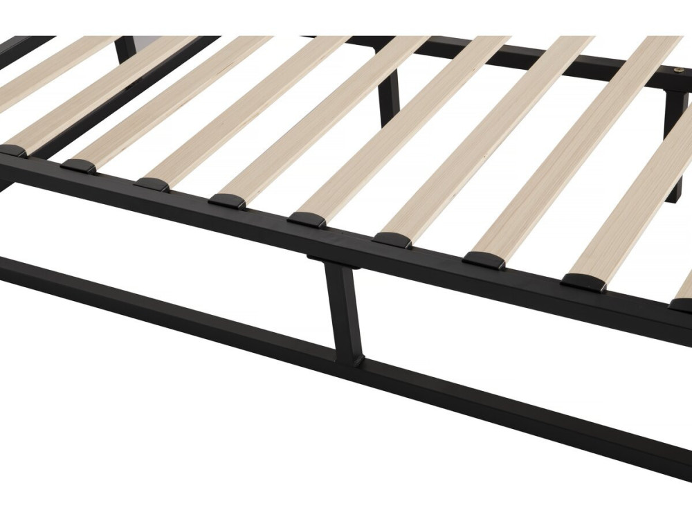 Bettgestell aus Metall 160 x 200 cm  - Schwarz