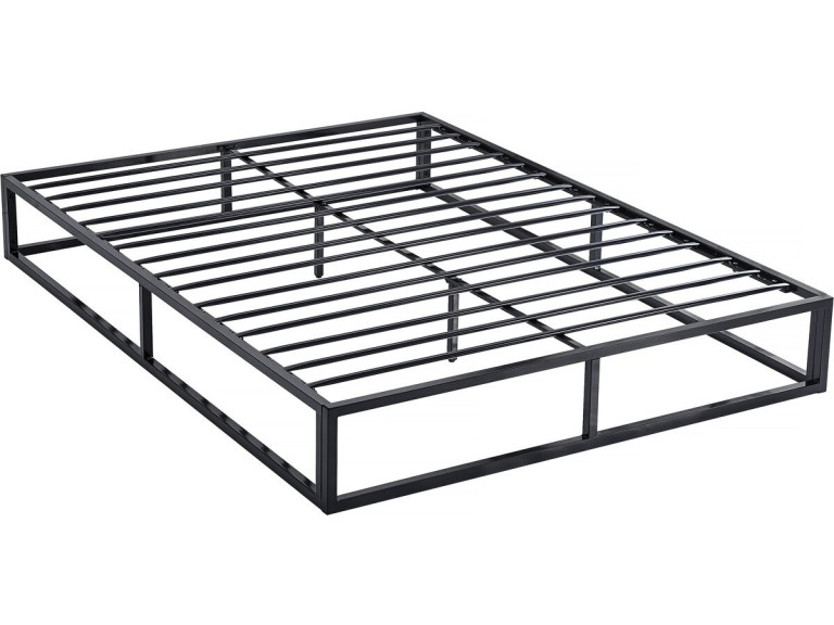 Bettgestell aus Metall 140 x 190 cm  - Schwarz