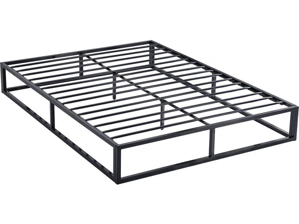 Bettgestell aus Metall 140 x 190 cm  - Schwarz