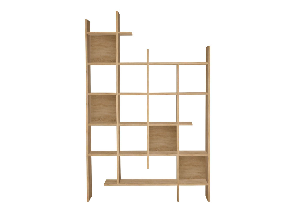 Holz-Bücherregal "Manco" - 122 x 25 x 188 cm - Eiche