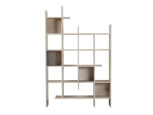 Bücherregal aus Holz "Manco" - 122 x 25 x 188 cm - Sandstein