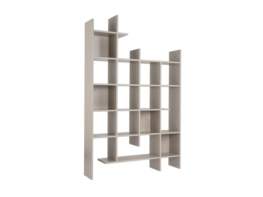 Bücherregal aus Holz "Manco" - 122 x 25 x 188 cm - Sandstein
