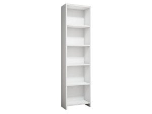 Bücherregal aus Holz "Barkin" - 40 x 19 x 150 cm - Weiß