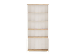 Holz Bücherregal "FR16" - 75 x 26 x 168 cm - Atlantisches KiefernholzWeiß