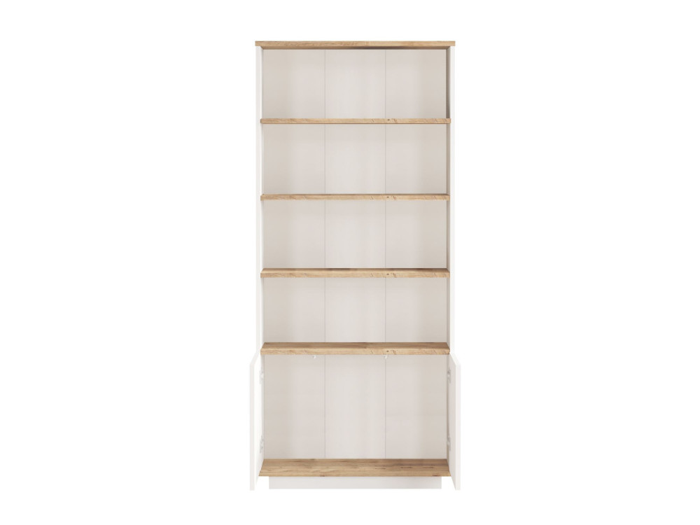 Holz Bücherregal "FR16" - 75 x 26 x 168 cm - Atlantisches KiefernholzWeiß