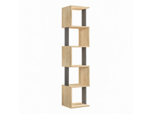 Bücherregal „Piri“ aus Holz – 35 x 30 x 161 cm – Sonoma-Eiche, Anthrazit