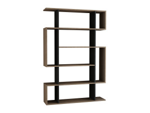 Holz Bücherregal "Mito" - 110 x 25 x 161 cm - Sonoma EicheAnthrazit