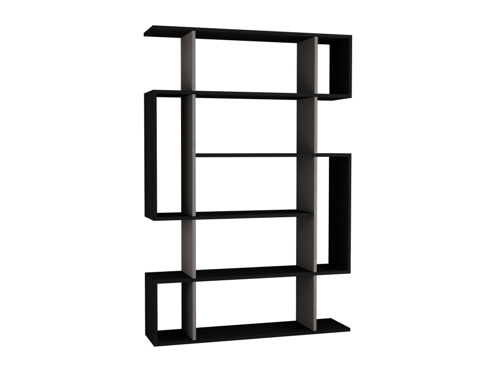 Holz Bücherregal "Mito" - 110 x 25 x 161 cm - Anthrazitgrau