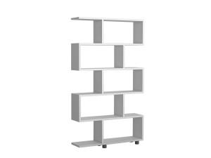 Holz Bücherregal "Elif" 90 x 20 x 156 cm - Weiß