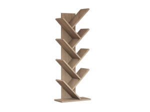Bücherregal aus Holz "Hitit" 46 x 22 x 128,5 cm - Walnussholz