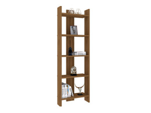 Bücherregal aus Holz "Virba" - 52 x 22 x 149 cm - Walnussholz