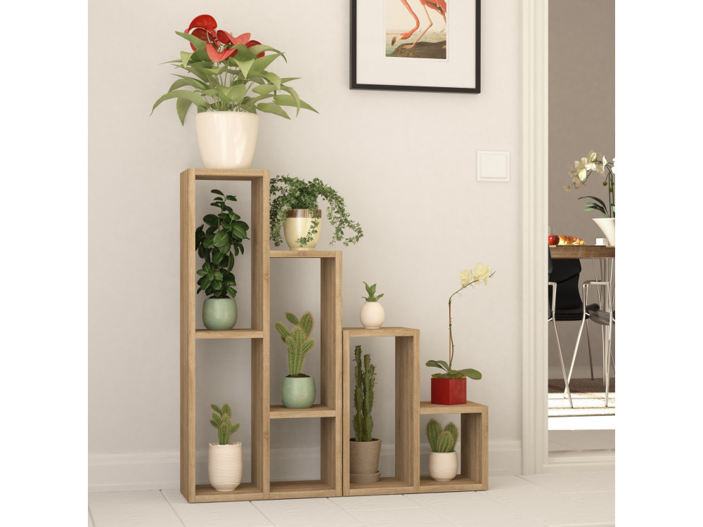 Bücherregal aus Holz "Sule" - 42 x 20 x 89 cm - Eiche