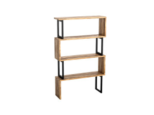 Bücherregal aus Holz "Ceylon" - 80 x 22 x 128 cm - Walnussholz