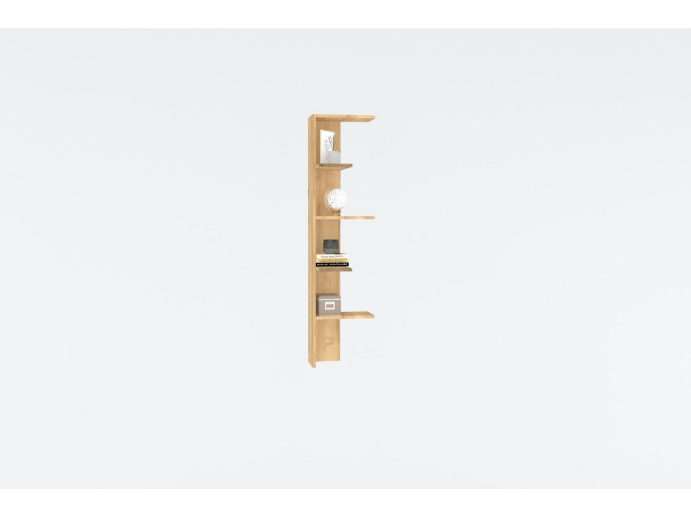 Holzbücherregal „Bled“ – 40 x 21 x 160 cm – Beige