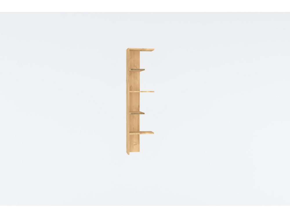 Holzbücherregal „Bled“ – 40 x 21 x 160 cm – Beige