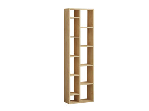 Holz Bücherregal "Tomi" - 45 x 20 x 150 cm - Eiche Saphir