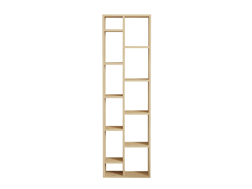 Holz Bücherregal "Tomi" - 45 x 20 x 150 cm - Eiche Saphir