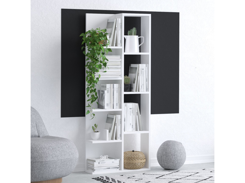 Bücherregal aus Holz "Viva" - 60 x 18 x 150 cm - Weiß