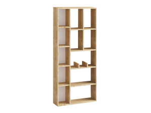 Holz Bücherregal "Demios" - 75 x 18 x 170 cm - Eiche Saphir