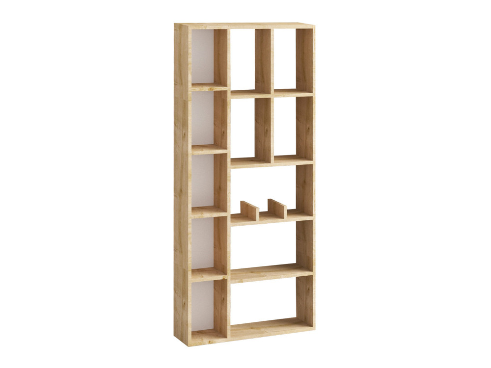 Holz Bücherregal "Demios" - 75 x 18 x 170 cm - Eiche Saphir