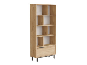 Bücherregal aus Holz "Calvin" 83,9 x 29,5 x 175,6 cm - Walnussholz