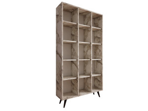 Holz Bücherregal "Zipa" 100 x 25 x 184 cm - Eiche