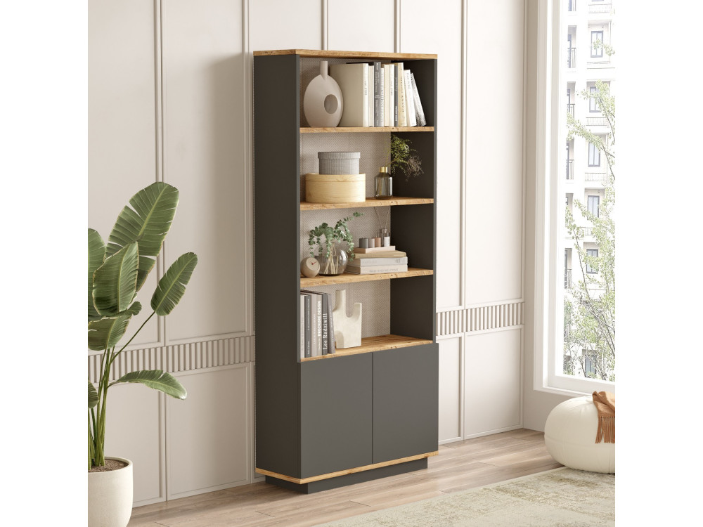 Holz Bücherregal "Forlan" 75 x 26,8 x 168,3 cm - Atlantische Kiefer