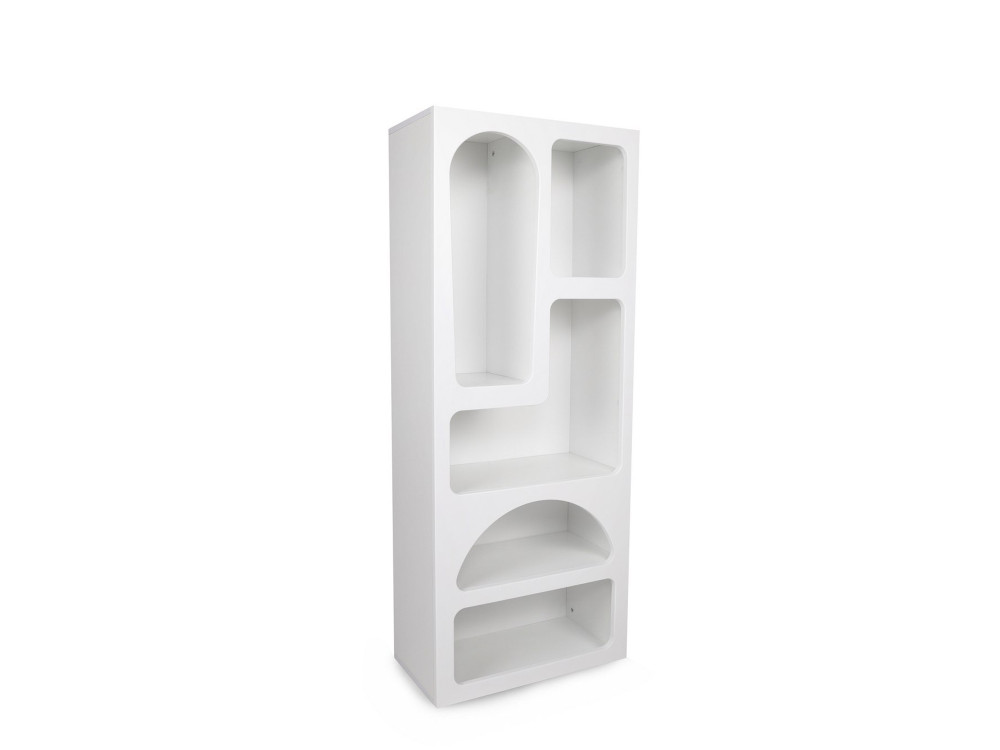 Holz Bücherregal "Venüs" 60 x 32 x 150 cm - Weiß