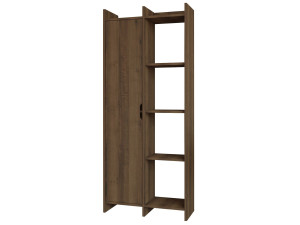 Holz Bücherregal "Offer" 70 x 30 x 180 cm - Nussbaum antik