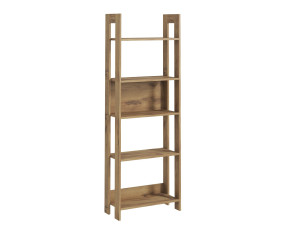 Holz Bücherregal "Country" - 64 x 30 x 180 cm - Braun