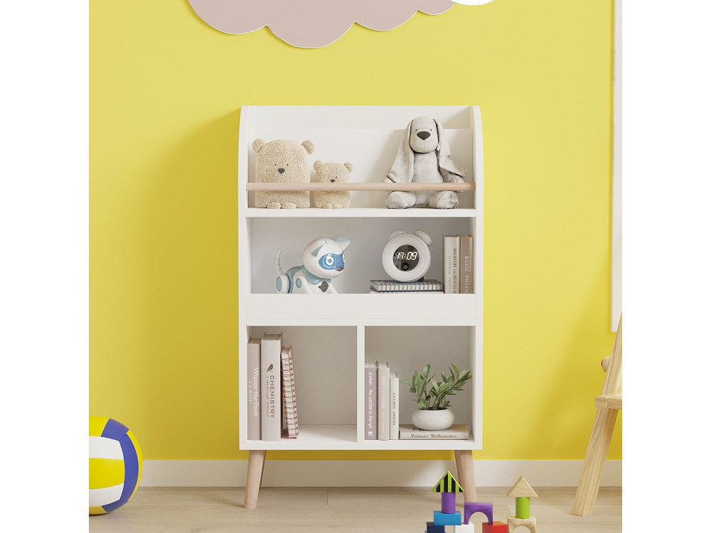 Holz Bücherregal "Minola" - 60 x 30 x 102 cm - Weiß