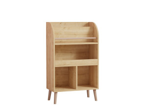 Bücherregal aus Holz "Minola" - 60 x 30 x 102 cm - Beige