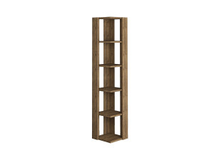 Holz Bücherregal "Nati" - 32 x 32 x 161 cm - Braun