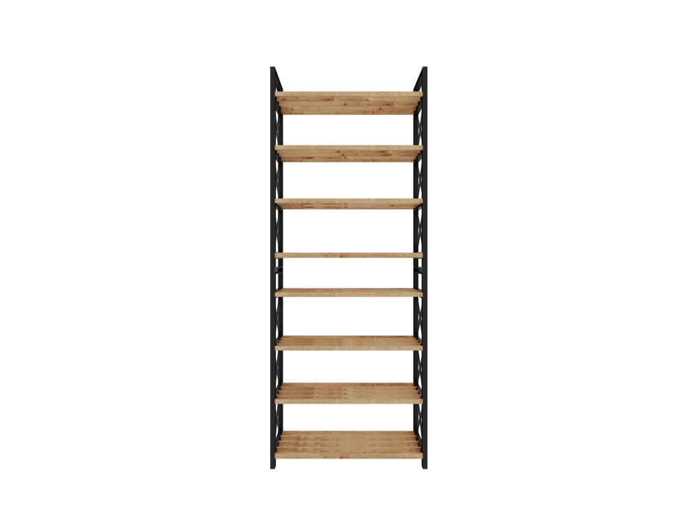 Bücherregal aus Holz "Plastic" - 46 x 18 x 128 cm - Schwarz