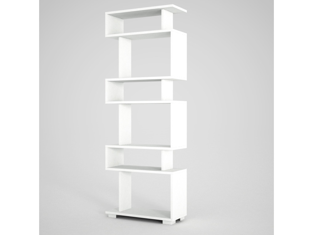 Holz Bücherregal "Blok" - 60 x 19 x 165 cm - Braun