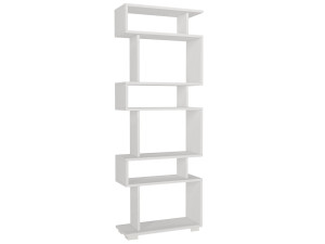 Holz Bücherregal "Blok" - 60 x 19 x 165 cm - Weiß