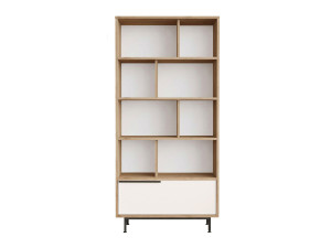 Bücherregal aus Holz "ON4-SW" - 84 x 30 x 176 cm - Weiß