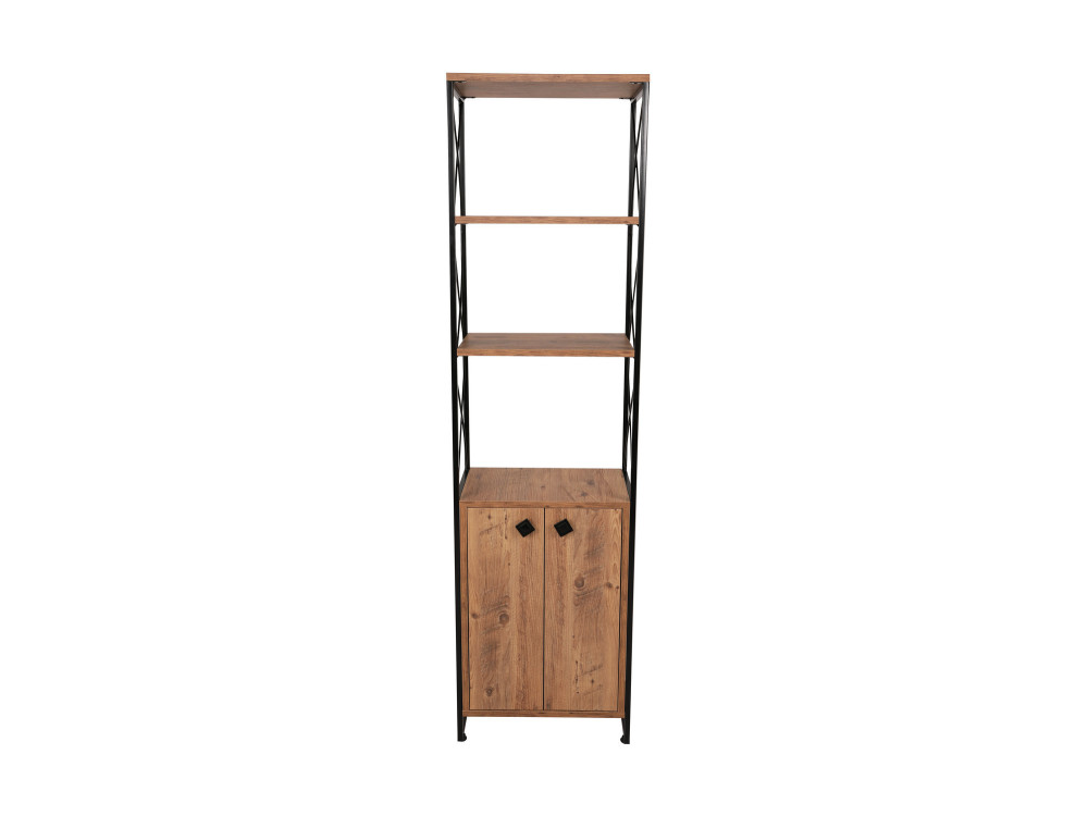 Holz Bücherregal "Tervel" - 49 x 30 x 180 cm - Braun