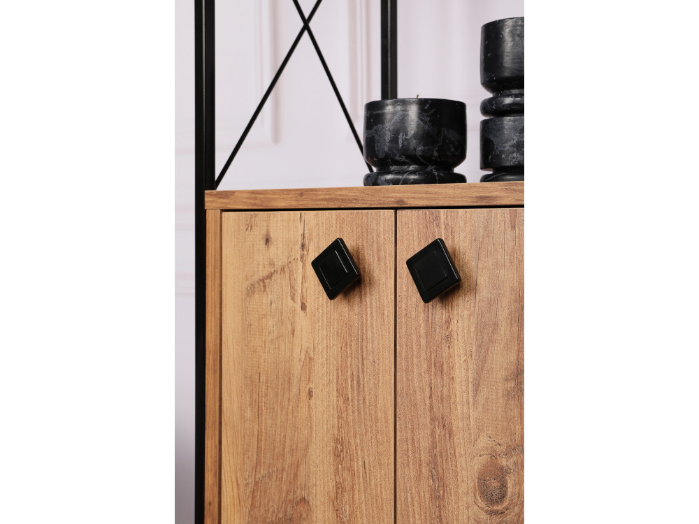 Holz Bücherregal "Tervel" - 49 x 30 x 180 cm - Braun