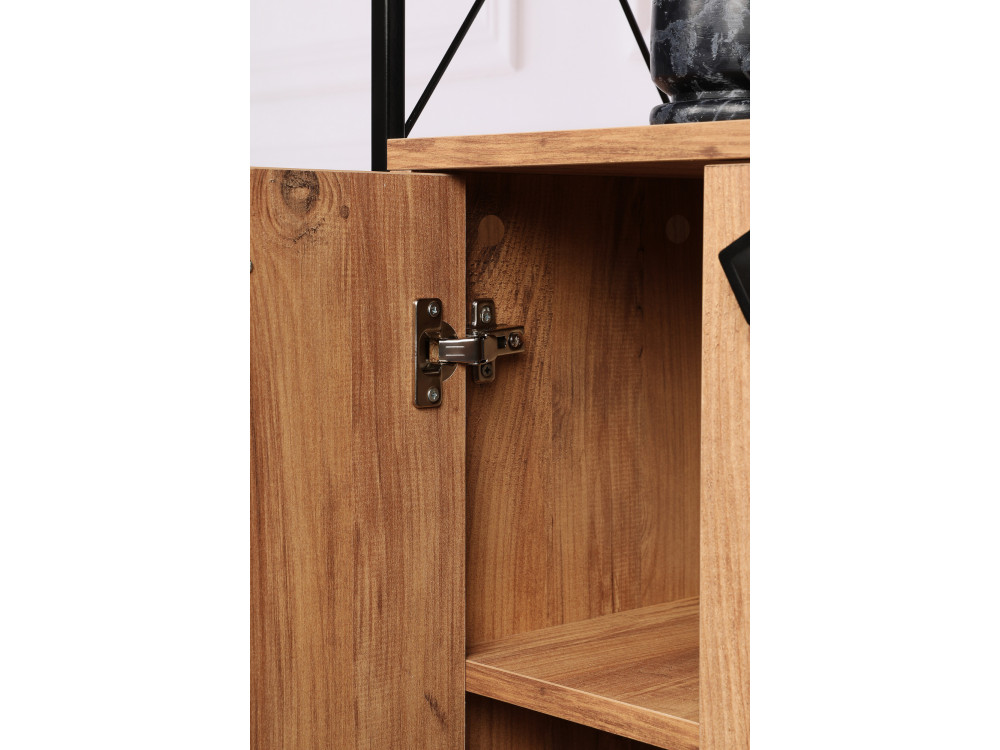 Holz Bücherregal "Tervel" - 49 x 30 x 180 cm - Braun