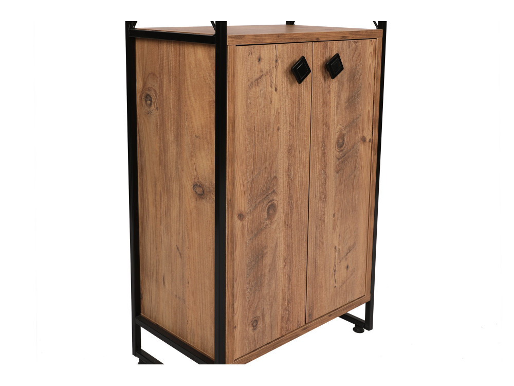 Holz Bücherregal "Tervel" - 49 x 30 x 180 cm - Braun