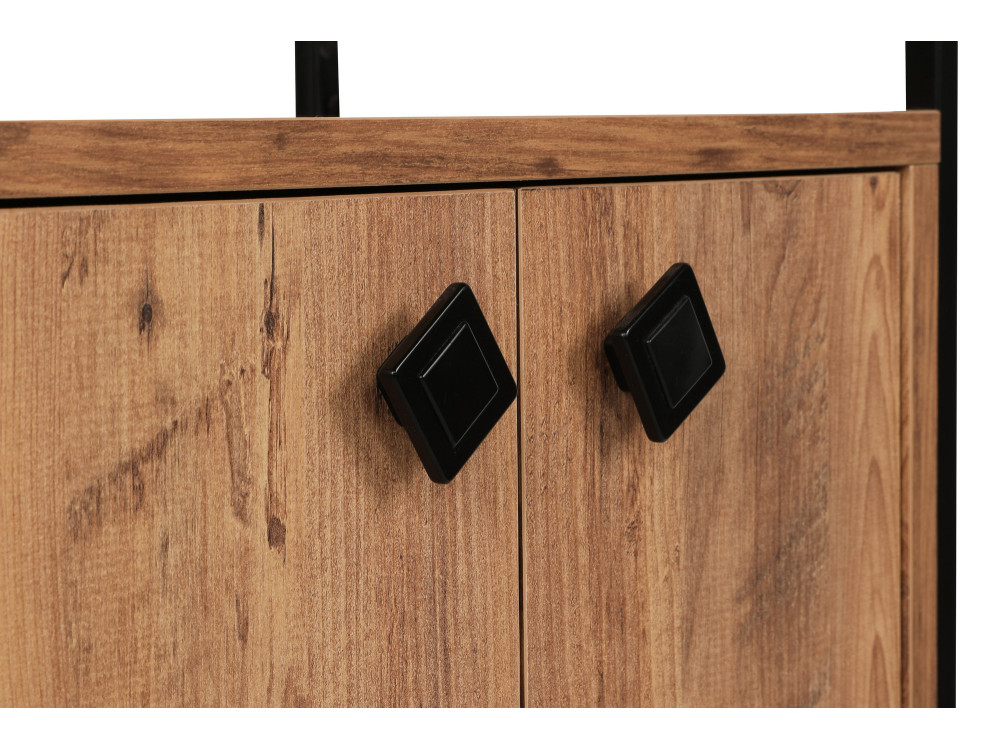 Holz Bücherregal "Tervel" - 49 x 30 x 180 cm - Braun