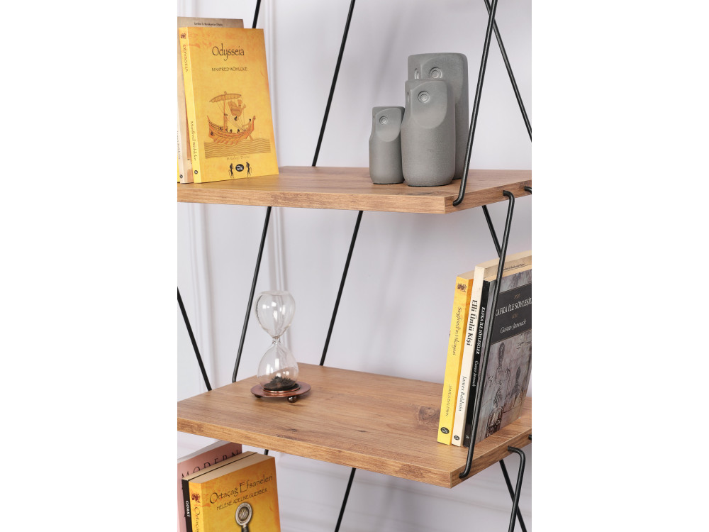 Bücherregal aus Holz "Balaban" - 46 x 30 x 165 cm - Braun