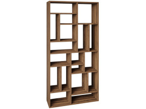 Bücherregal aus Holz "Nicola" - 90 x 30 x 180 cm - Braun