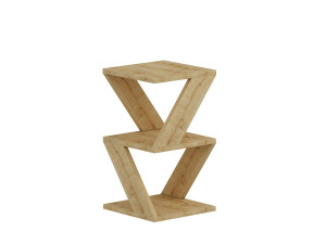 Beistelltisch aus Holz "Albeni" - 30 x 30 x 50 cm - Eiche Saphir