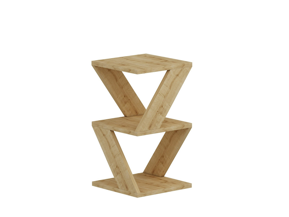 Beistelltisch aus Holz "Albeni" - 30 x 30 x 50 cm - Eiche Saphir