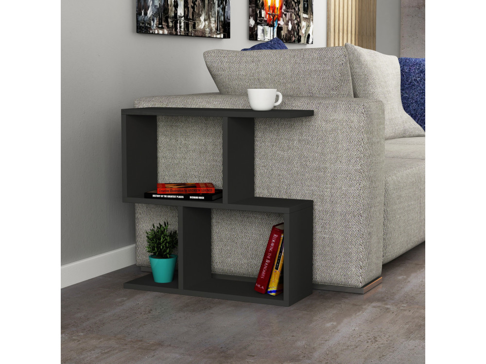 Beistelltisch aus Holz "Mania" - 60 x 20 x 60 cm - Anthrazit