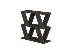 Beistelltisch aus Holz "Lazena" - 60 x 22 x 57 cm - Anthrazit